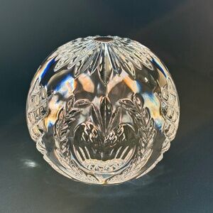 Waterford Crystal Times Square 2001 Paperweight Signed 3" x 3.25"